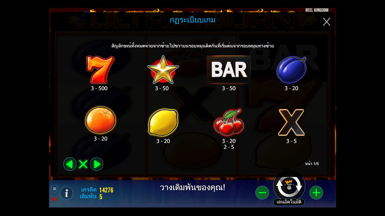 Paytable
